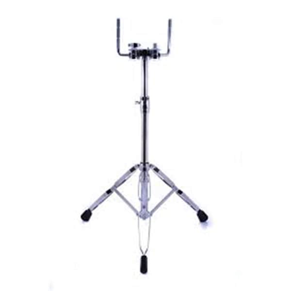 Drum Works Furniture Heavy Duty Double Tom Stand, Air Lift, Chrome DWCP9900AL - main